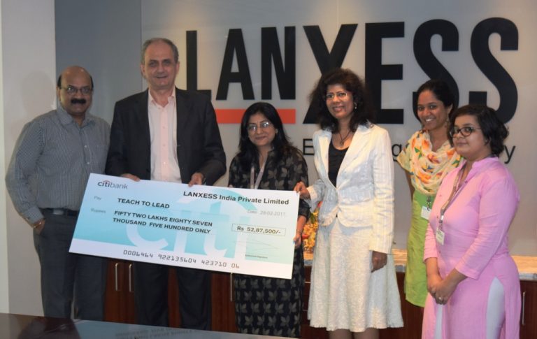LANXESS Extends Its Supports For Quality Education With Teach For India