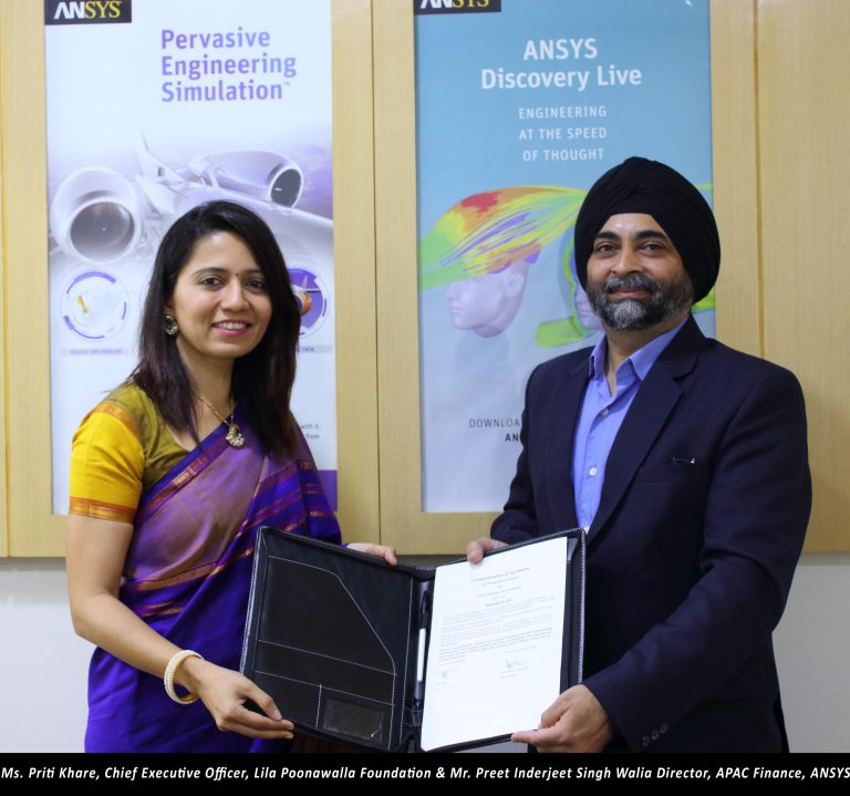 ANSYS Inks CSR Agreement with Lila Poonawalla Foundation to Promote Gender Equality and Women’s Education