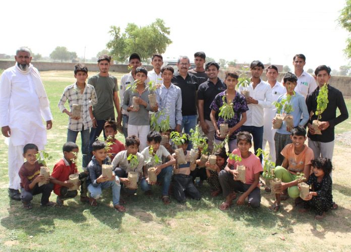 M3M Foundation planted 200 saplings in Government Girls' Middle School, Tauru, Nuh1