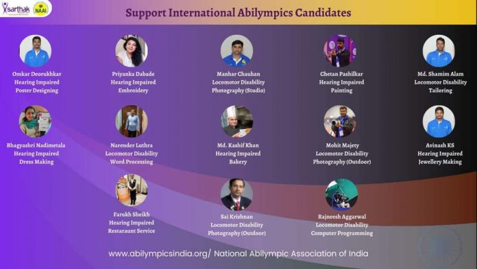 13-member Divyangan contingent all set to represent India at 10th International Abilympics1
