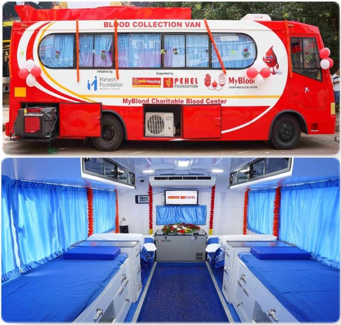 PNB Housing Finance and Mahesh Foundation launch mobile blood unit in Hubbali