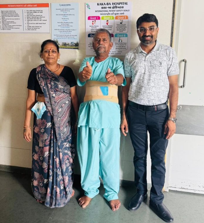 Cadila-supported Kaka Ba Hospital performs complex spinal surgery