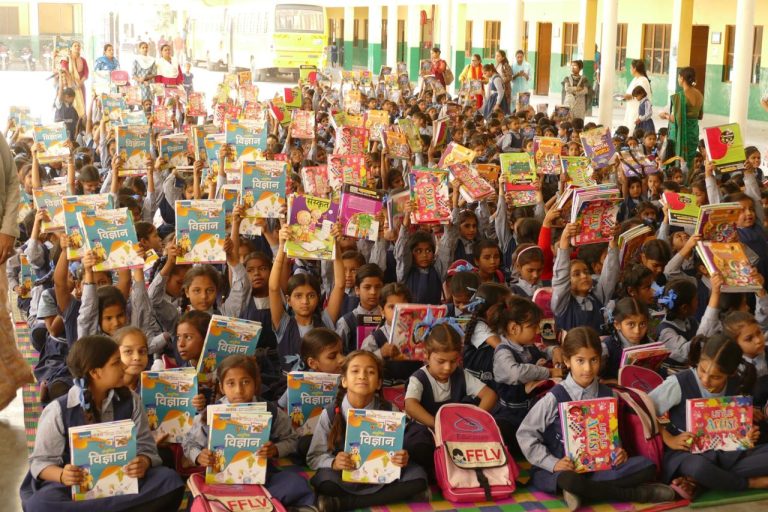Dylect Fuels Foundational Learning by Distributing Curriculum Books to 400 Children in Vrindavan